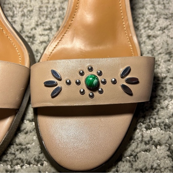 Coach Nude Indi Open-Toe Ankle Strap Heels Size 11 - Picture 6 of 13